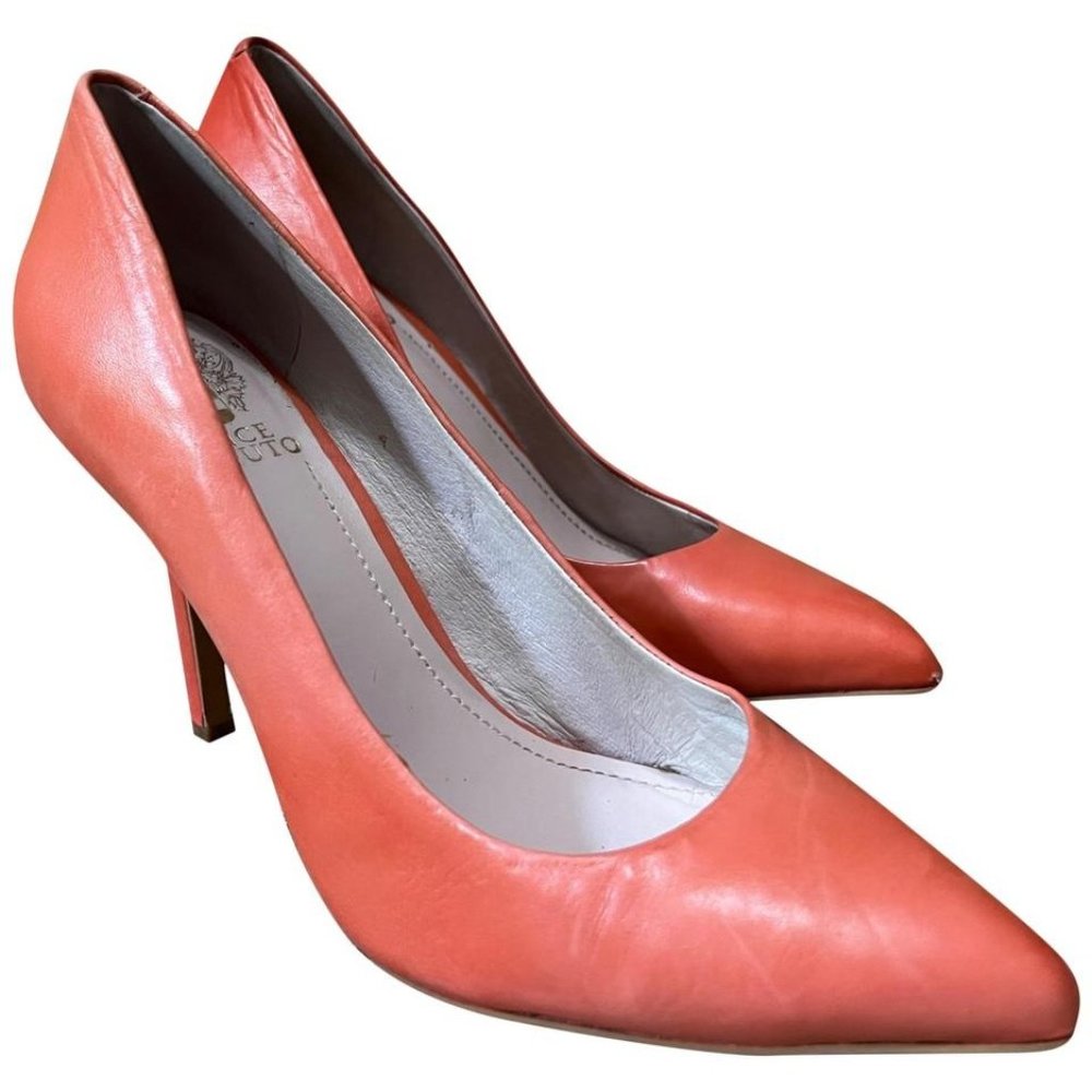Vince Camuto 4" Coral Stiletto Heels Sz 8.5 Womens Coral Reef Orange